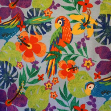Oasis Fun Flannel Parrots