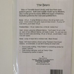 The Bears Pattern Fabric Requirements