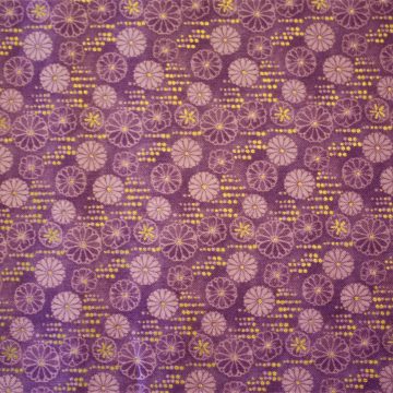 Flights of Fancy purple Flowers with Gold Accents