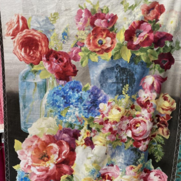 Flower Market Watercolor Look Panel