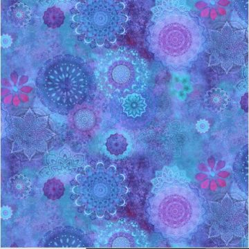 Good Vibes Blue Medallions Digital