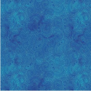 Good Vibes Paisley on Blue