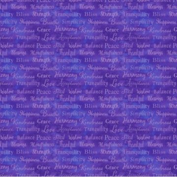 Good Vibes Words in light purple on Purple