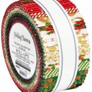 Robert Kaufman Holiday Colorstory Roll-Ups
