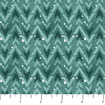 Warmin'Up Winter Flannel Teal Arrow Texture