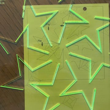 Fliplak Flip Reverse Applique Templates - star