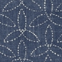 Sashiko Denim Blue Joined Petal Pattern