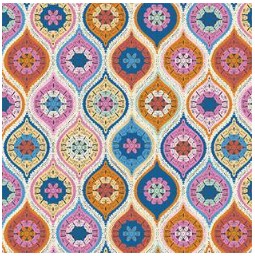 Not Your Granny Squares Teardrop Knit Multi Warm