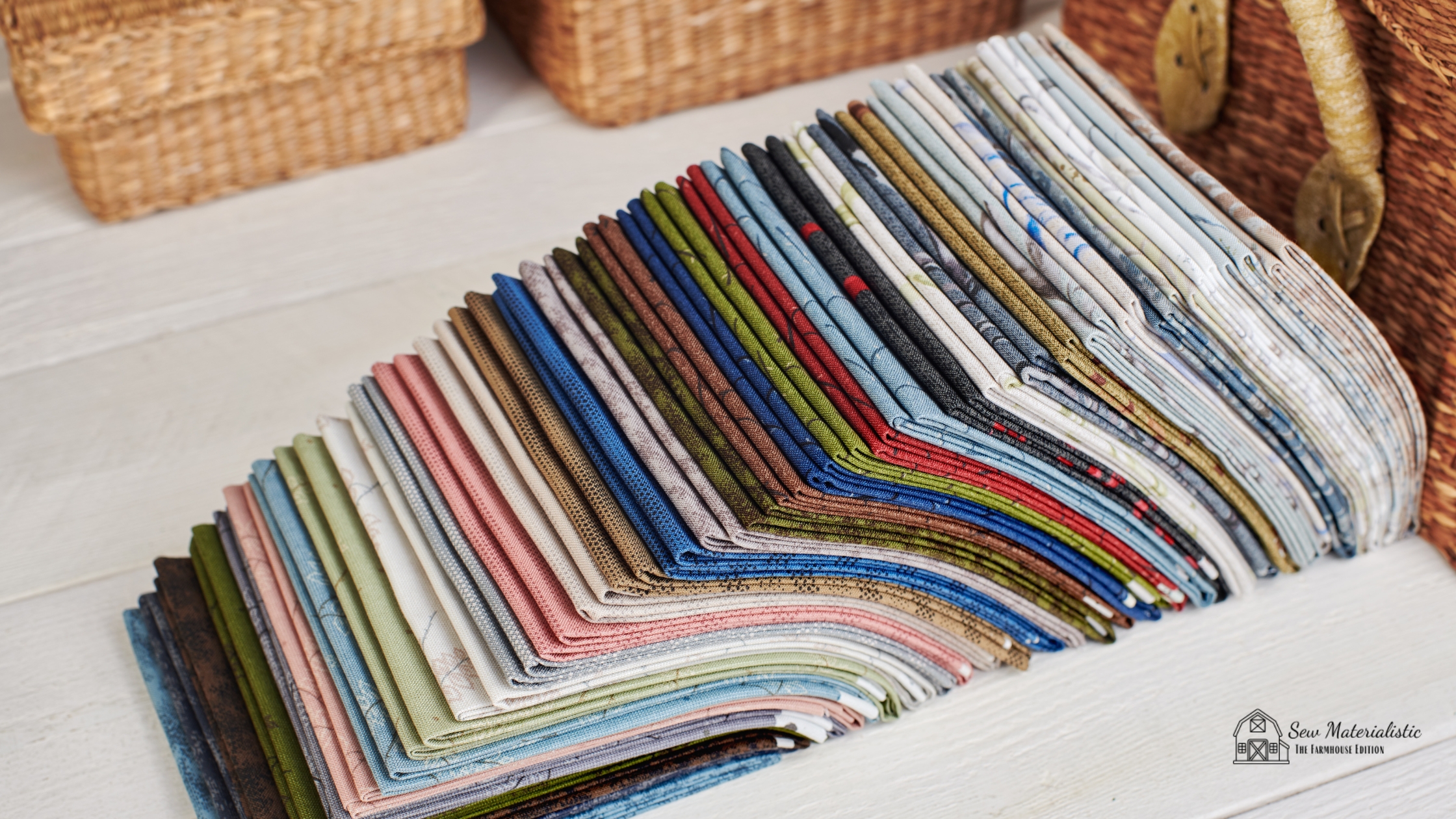 Fat Quarters racked against one another