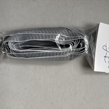 Sewhungryhippie TINY Black and White Stripe Zipper Tape