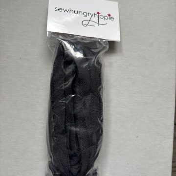 Sewhungryhippie Black  Zipper Tape