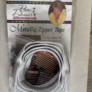 Pam Damour Rainbow Metallic Zipper Tape