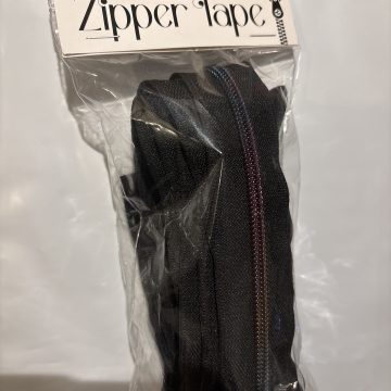 Sassafras Lane Black Tape with Rainbow Zipper Finish