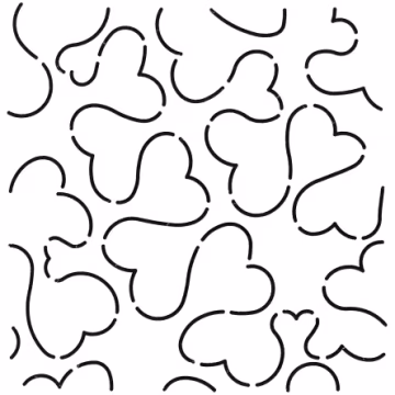 Stencil Heart Stipple