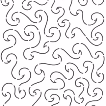 Stencil Waves Stipple