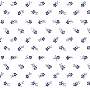 Classic Keepsakes In Blue(Daisy Garden White/Navy)